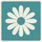 Picnic Day_Pictogram Chip_Blue_Flower