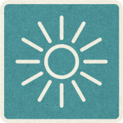 Picnic Day_Pictogram Chip_Blue_Sun