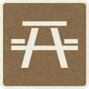 Picnic Day_Pictogram Chip_Brown Dark_Picnic Table