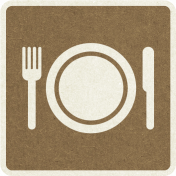 Picnic Day_Pictogram Chip_Brown Dark_Plate