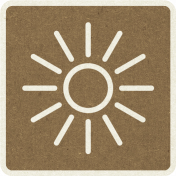 Picnic Day_Pictogram Chip_Brown Dark_Sun