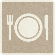 Picnic Day_Pictogram Chip_Brown Light_Plate
