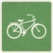 Picnic Day_Pictogram Chip_Green_Bicycle