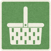 Picnic Day_Pictogram Chip_Green_Picnic Basket