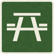 Picnic Day_Pictogram Chip_Green Dark_Picnic Table