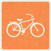 Picnic Day_Pictogram Chip_Orange_Bicycle