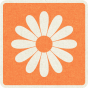 Picnic Day_Pictogram Chip_Orange_Flower