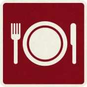 Picnic Day_Pictogram Chip_Red Dark_Plate