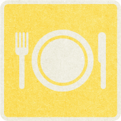 Picnic Day_Pictogram Chip_Yellow_Plate