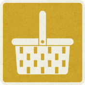 Picnic Day_Pictogram Chip_Yellow Dark_Picnic Basket