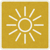 Picnic Day_Pictogram Chip_Yellow Dark_Sun