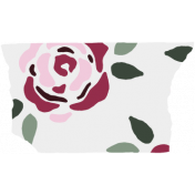 Crazy In Love- Tape Roses White- UnTextured