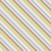 Sparkling Season- Paper Stripes Multi- UnTextured