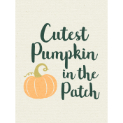 Pumpkin Spice- JC Cutest Pumpkin Light 3x4