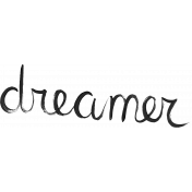 Dream Big-Wordart- Dreamer- Paint Black