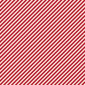 Winter Wonderland Christmas- Paper Stripes Red