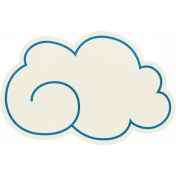 Love At First Sight- Cloud Sticker Blue