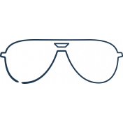 Doodle Navy Glasses 3