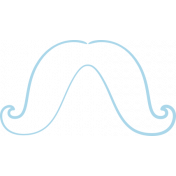 XY Doodle- Baby Blue Moustache 4