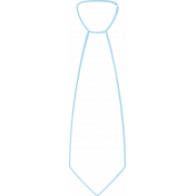 XY Doodle- Baby Blue Tie