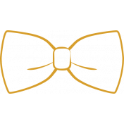 XY Doodle- Mustard Bow Tie