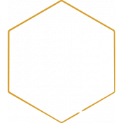 XY Doodle- Mustard Hexagon Large 2