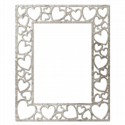 Silver Multi-Hearts Frame