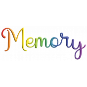 Rainbow 3D Word- Memory