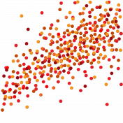 Confetti- Red and orange