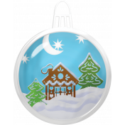 CC Glass House Ornament