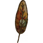 CC Autumn Glitter Leaf 1