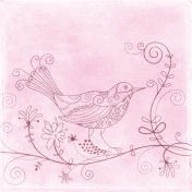 Be Yourself Swirly Bird Paper