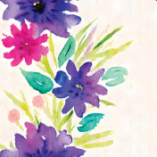 Watercolor Flowers Paper 2