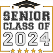 WordArt Senior Class of 2024