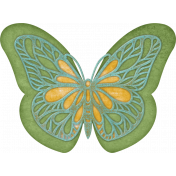 Retro-Colored Butterfly