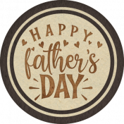 Happy Father's Day Label