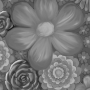 flower paper gray