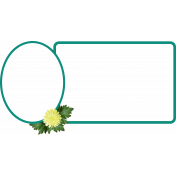 Double With Yellow Flower- Teal Frames