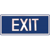 Exit Blue- Exit Signs