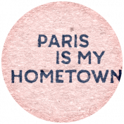 Paris, France Ephemera Kit Word Label 04