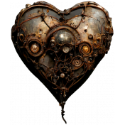 Steampunk Ephemera Kit Metal Heart