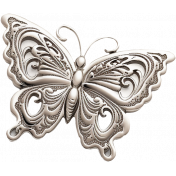 Shabby Vintage #14 Charm Butterfly