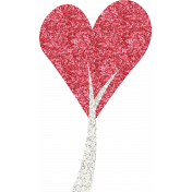 All About Hearts 2017: Glitter Heart Tree 01