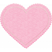All About Hearts 2017: Felt Heart 01, Pink