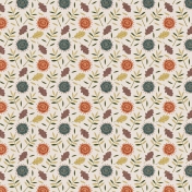 Rustic Wedding Paper, Autumn Florals 01