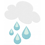 April 2021 Blog Train: Felt, Cloud & Raindrops