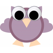 May 2021 Blog Train: Spring Flowers Owl 01 Purple