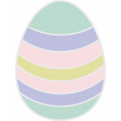 The Good Life: April 2022- Easter Egg Sticker 03a