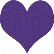 Satin Stitch Heart Purple