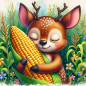 Deer Loves Corn